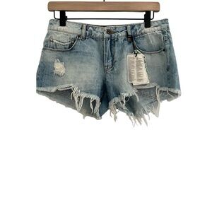 Zara Raw Hem Shorts Size 4 NWT